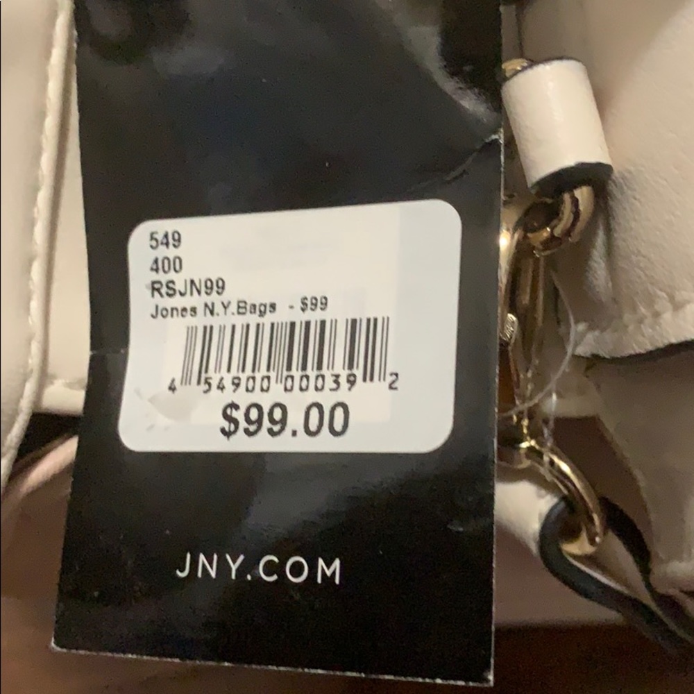 🔥NWT Jones New York Summer Handbag Cream/Tan&Pink - Picture 5 of 8
